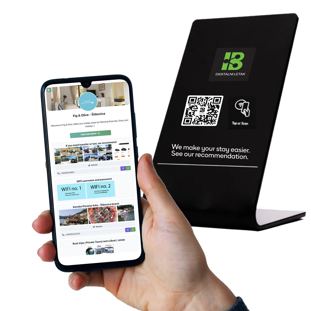 Digitalni letak, QR/NFC letak